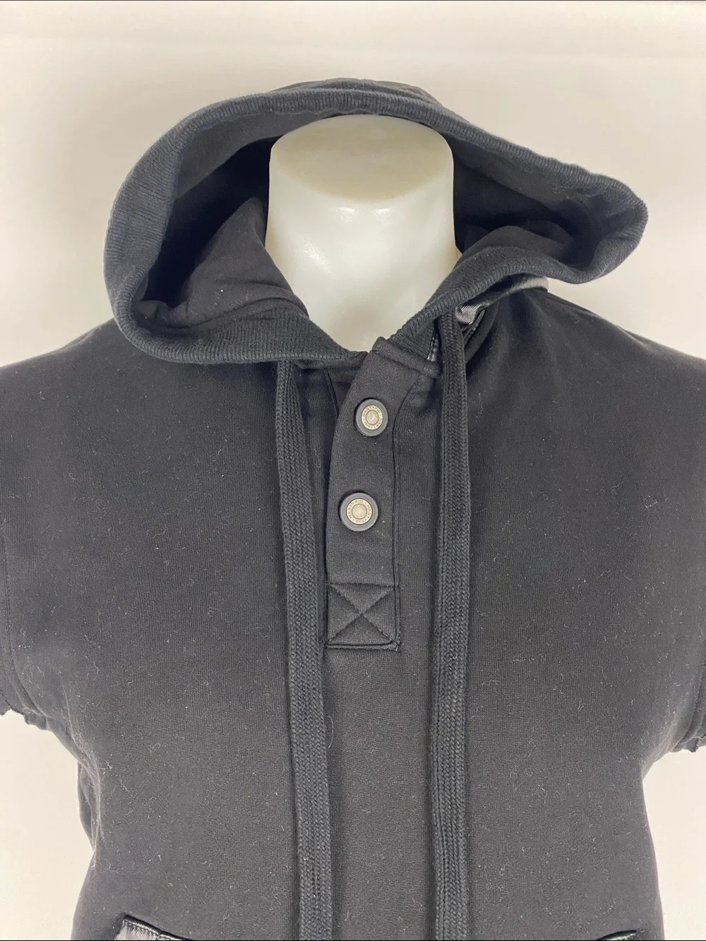 New Nasty Pig Mens Pickup Sleeveless Hoodie, Black, S